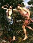 John William Waterhouse Apollo and Daphne painting
